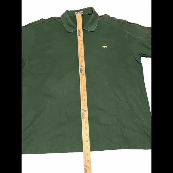 Masters Collection Green Minimalist Augusta Designer Preppy Golf Polo Shirt XL - Picture 5 of 8